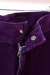 Purple Side Button Flared Cords M/L