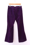 Purple Side Button Flared Cords M/L