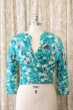Darlene Angora Floral Cardigan M