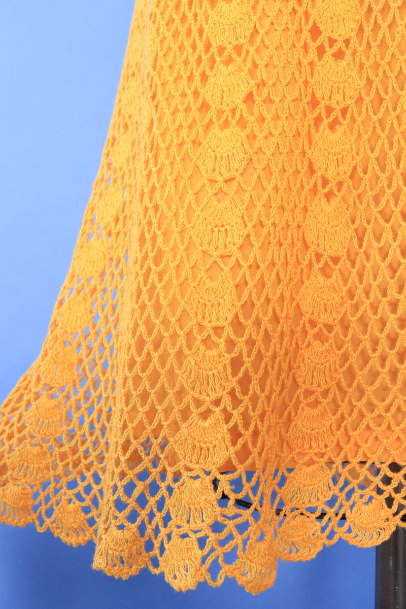 Mango Crochet Midi Skirt M/L