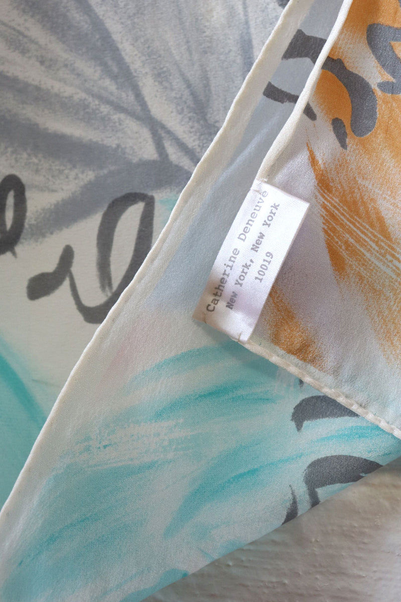 Catherine Deneuve Silk Airbrush Lady Scarf