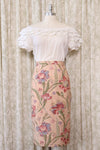 Wallpaper Floral Pencil Skirt M