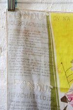 Fondue Recipe Novelty Kerchief