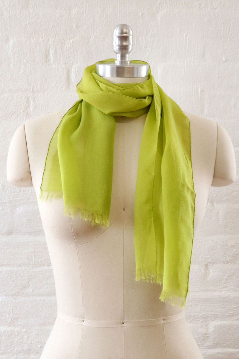 Chartreuse Chiffon Stole