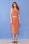 Peach Cotton Crochet Set S-L