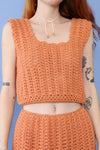 Peach Cotton Crochet Set S-L