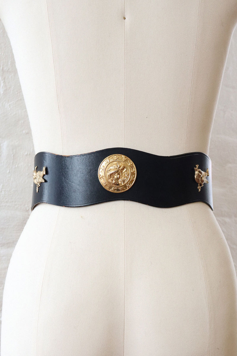 1950s Calderon Bird & Lady Medallion Waistbelt