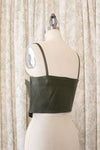 Santandrea Olive Leather Tank XS