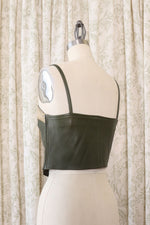 Santandrea Olive Leather Tank XS