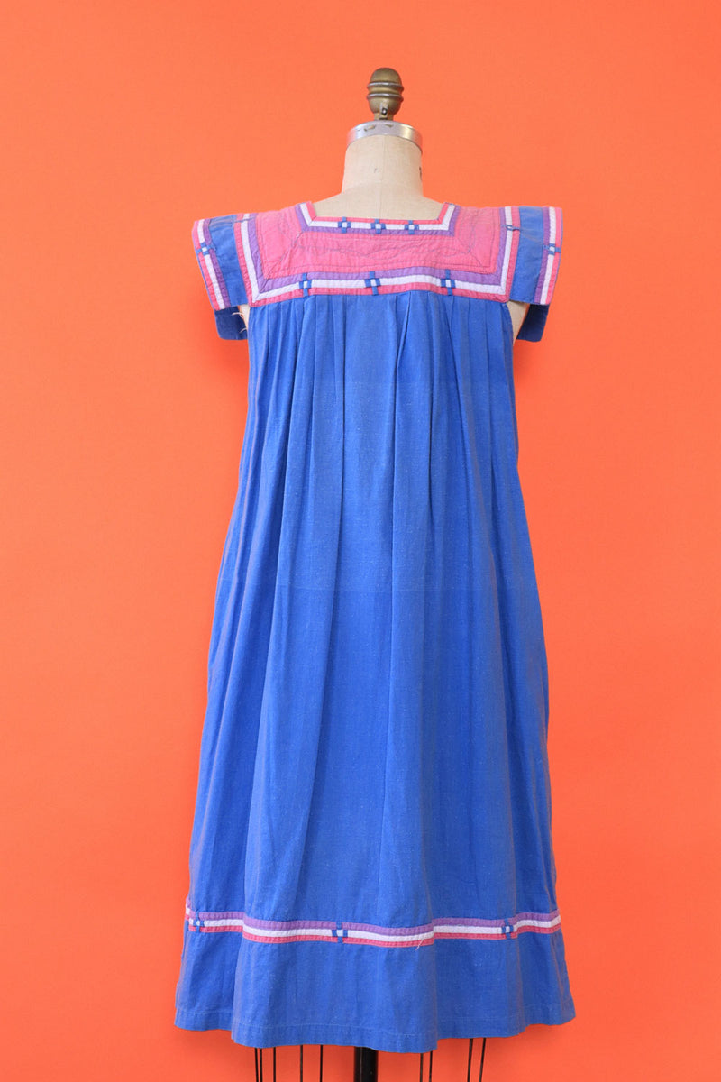 Blueberry Quilted Smock Dress S/M