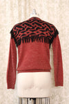 Clay Fringe Sweater M