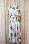 Carol Anderson Floral Rayon Deadstock Dress L/XL