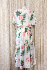 Carol Anderson Floral Rayon Deadstock Dress L/XL