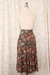 Cafe Floral Midi Skirt XS