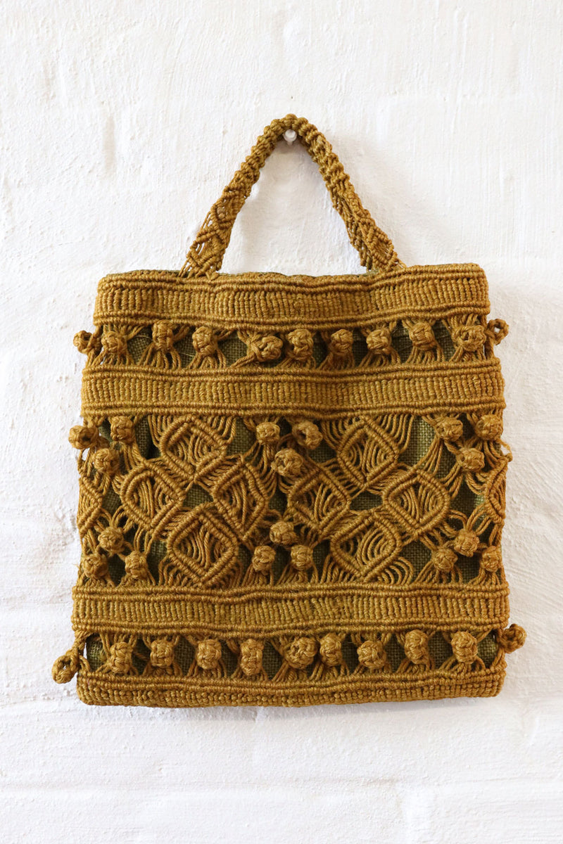 Raffia Macrame Tote