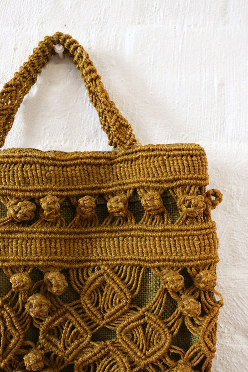 Raffia Macrame Tote
