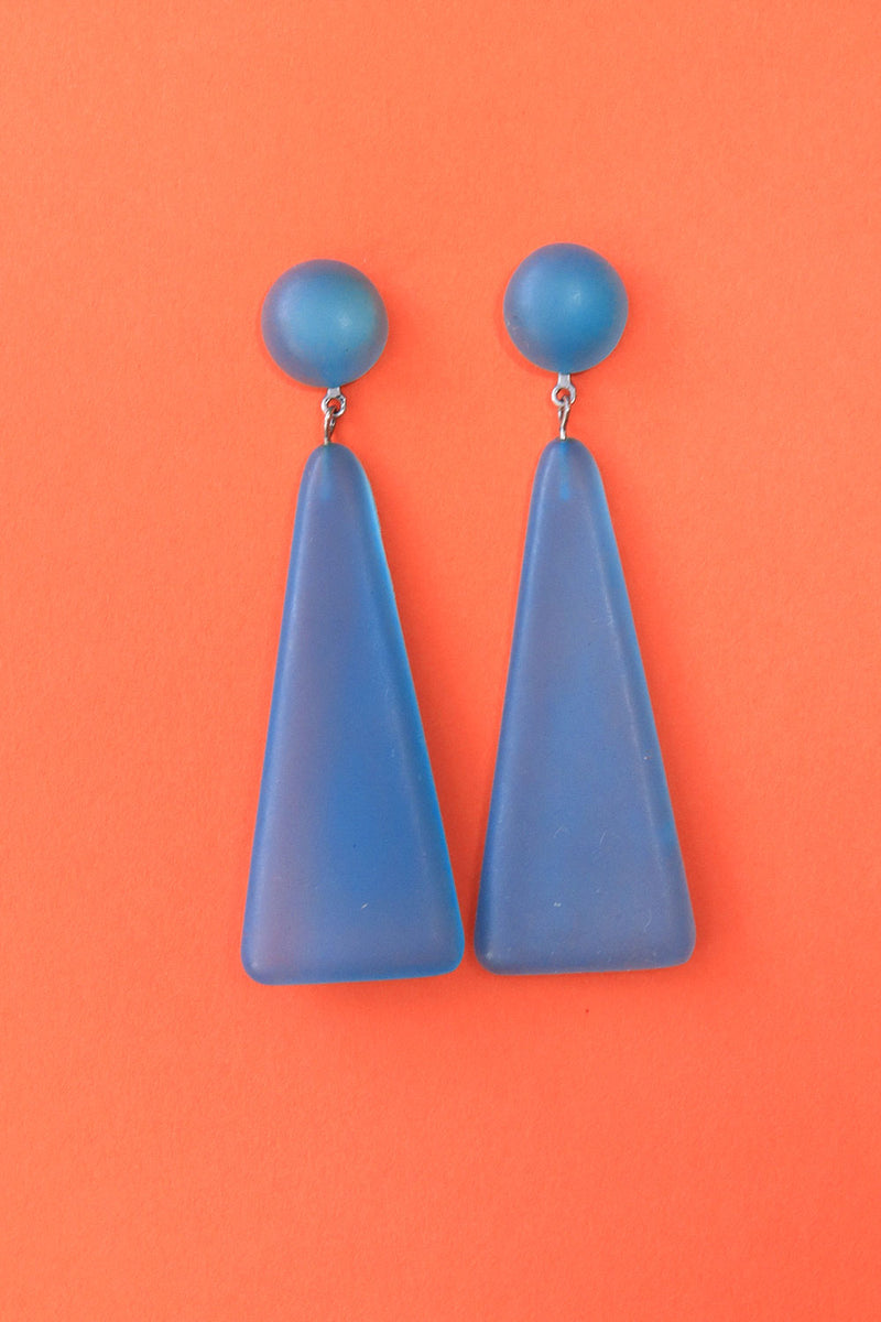 Modernist Smokey Dangle Earrings