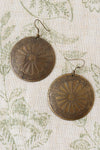 Brass Medallion Earrings