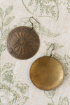Brass Medallion Earrings