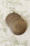 Brass Medallion Earrings