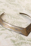 Etched Brass Collar Necklace