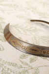 Etched Brass Collar Necklace