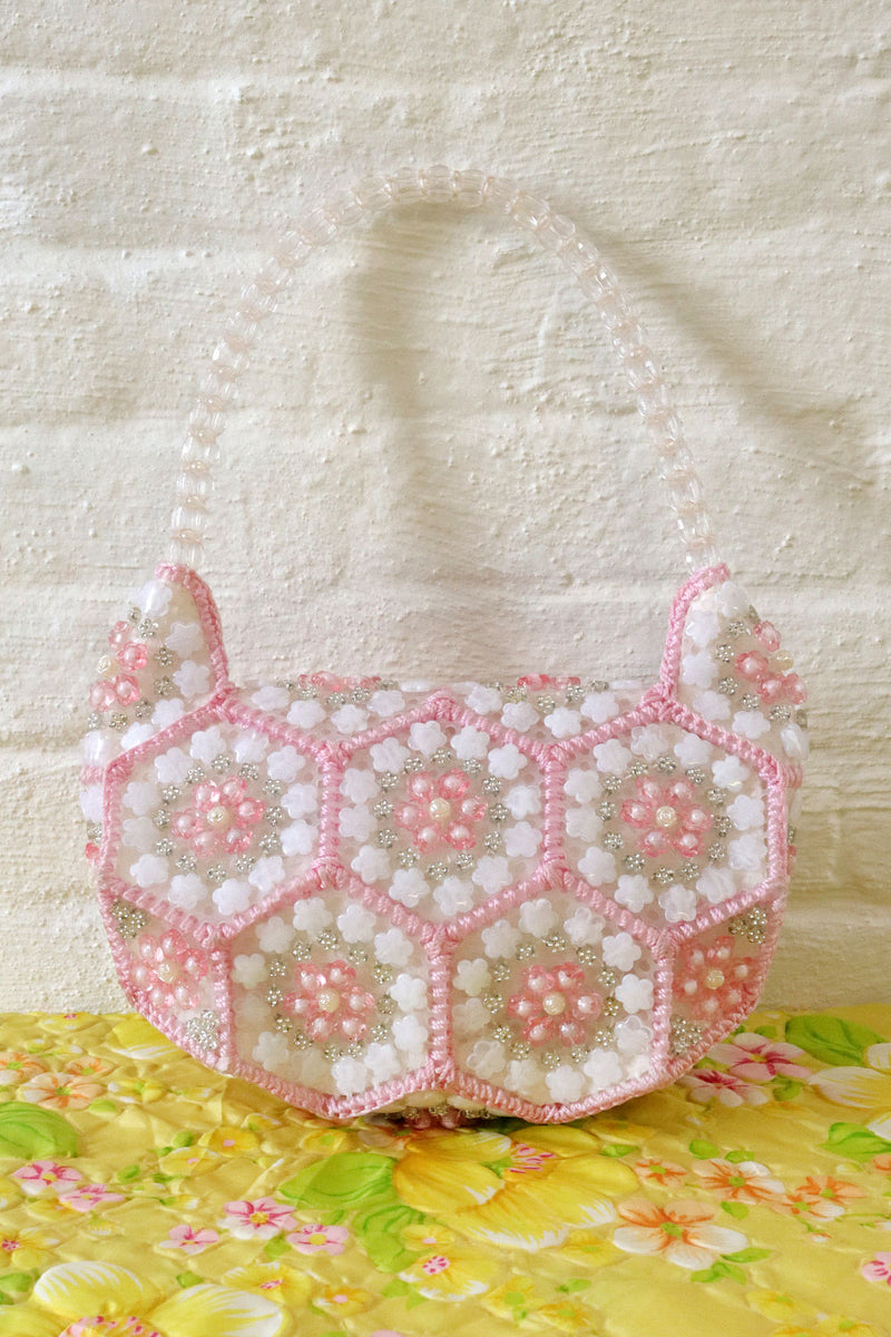 Candy Pink Rosette Purse