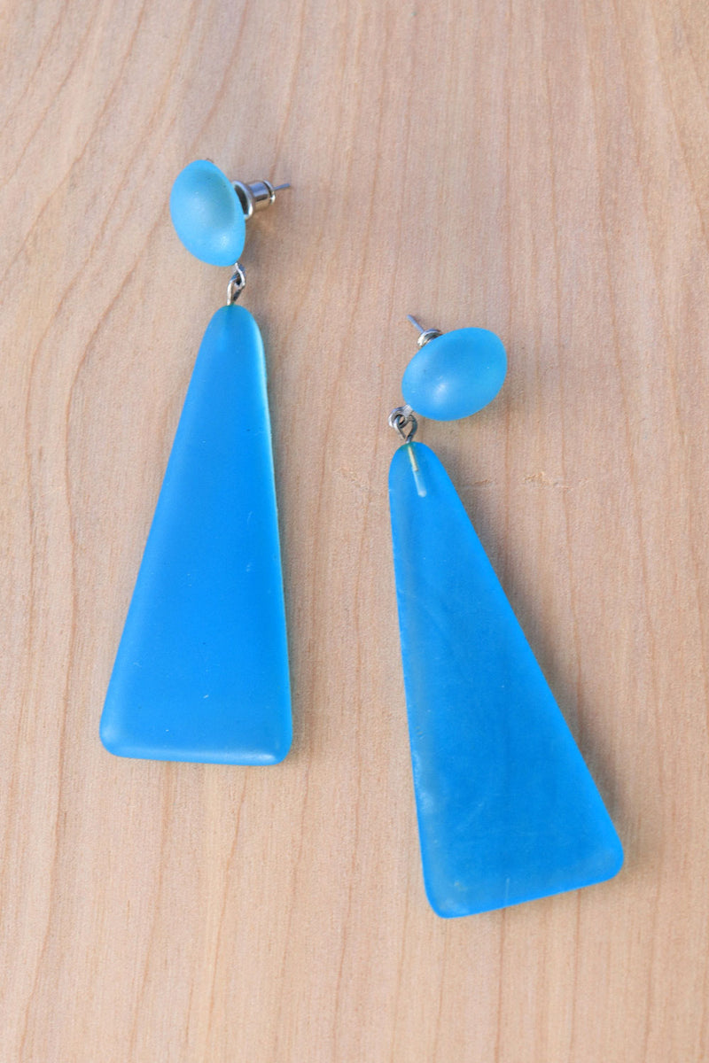 Modernist Smokey Dangle Earrings