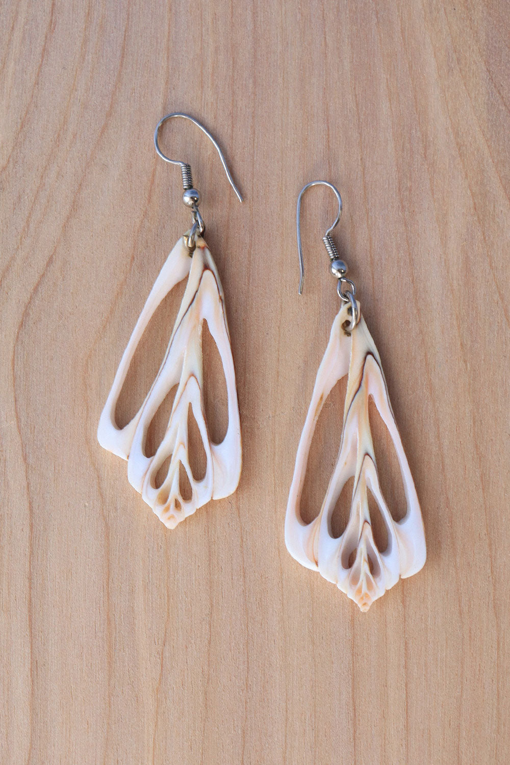Cut Out Shell Earrings