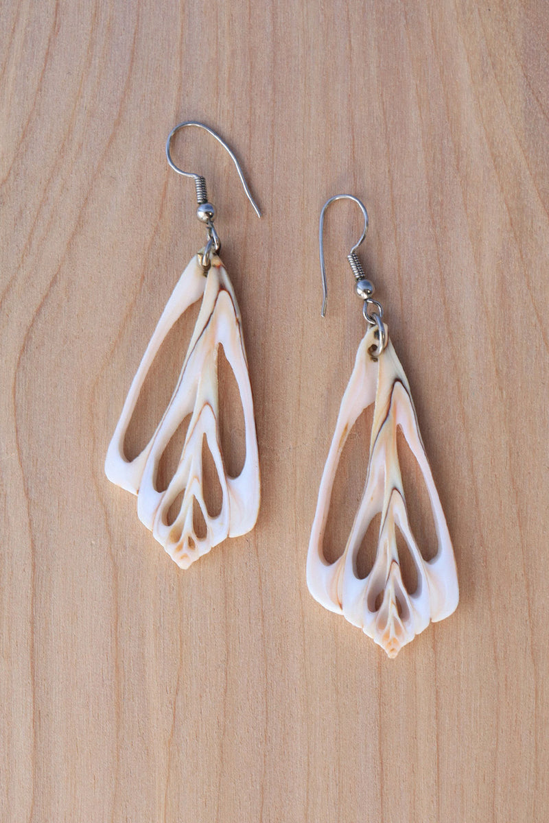 Cut Out Shell Earrings