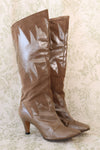 Bronze Flame Leather Boots 8