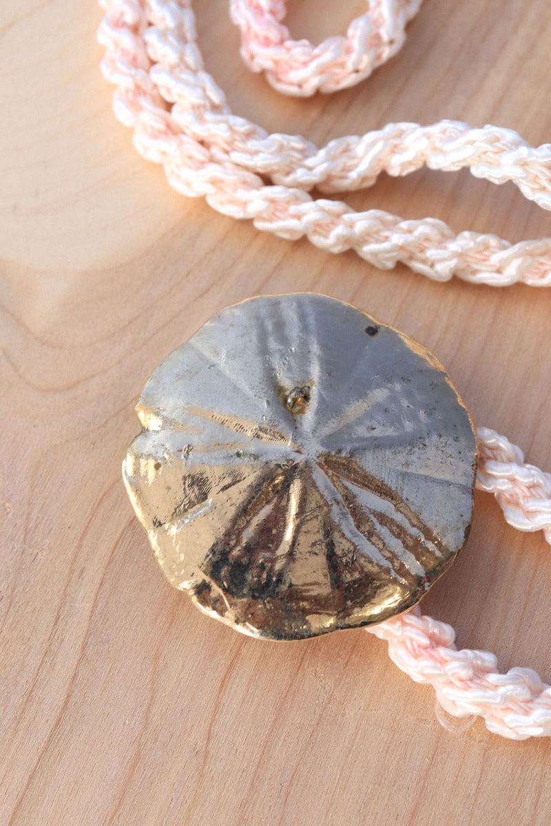 Blush Sand Dollar Rope Belt