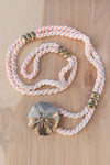 Blush Sand Dollar Rope Belt