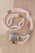 Blush Sand Dollar Rope Belt