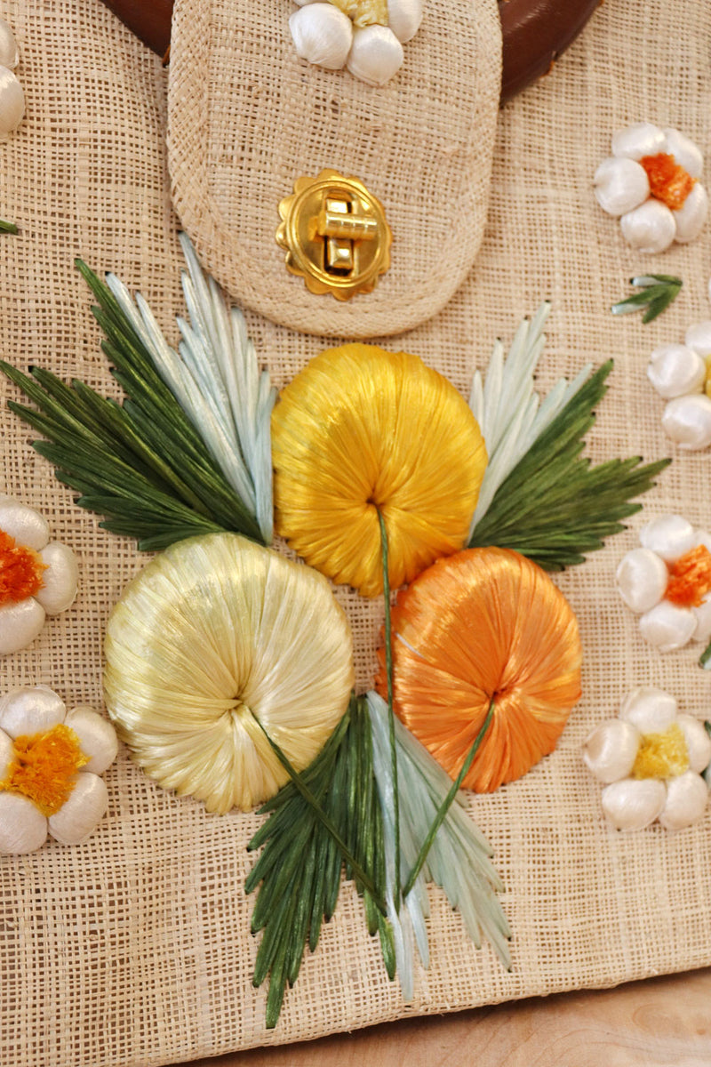 Raffia Fruit Basket Bag (XL)