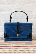 Cerulean Blue Glossy Handbag