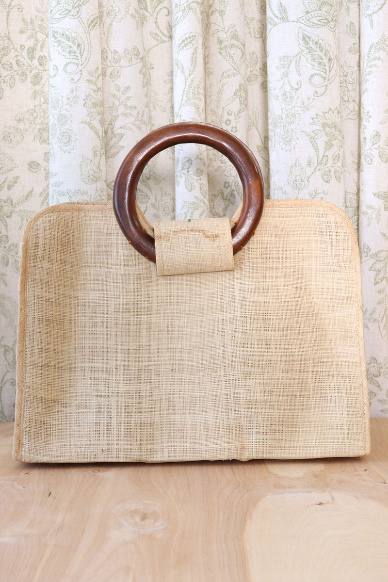Raffia Fruit Basket Bag (XL)