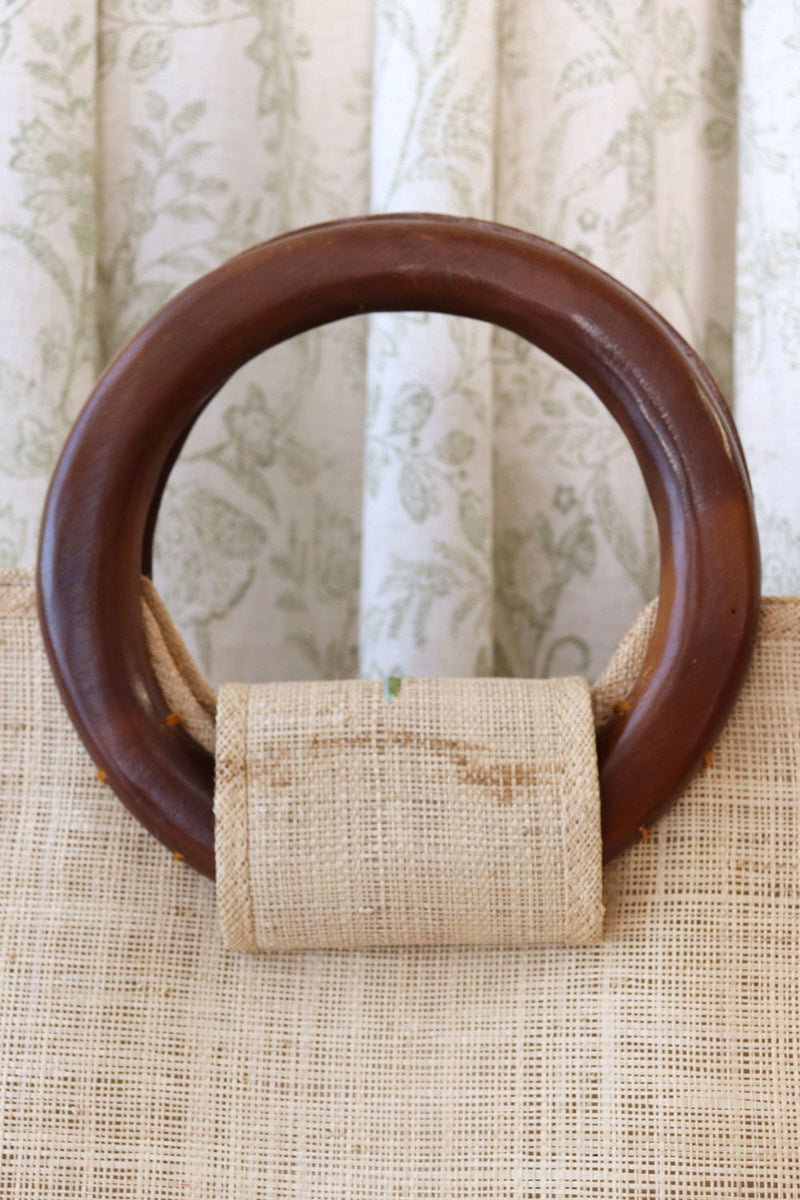 Raffia Fruit Basket Bag (XL)