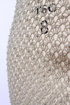 Smoky Gray Beaded Crochet Dress S/M