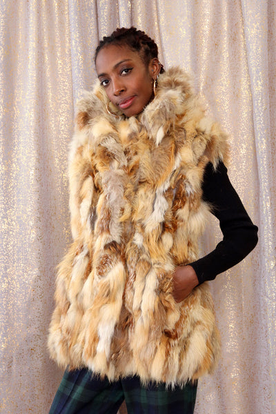 Fluffiest 70s Fur Vest XS-M – OMNIA