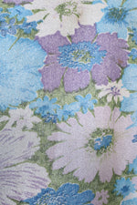 Lavender Aqua Metallic Floral Maxi L