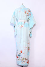 Sky Blue Golden Embroidered Kimono S-L
