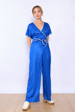 Cool Blue Wrap Jumpsuit S/M