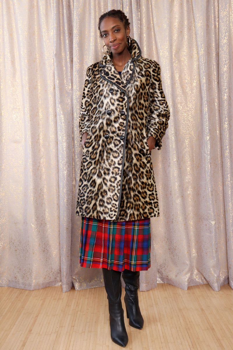 Jaguar Faux Fur Mod Coat XS-M