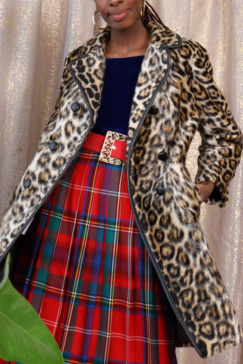 Jaguar Faux Fur Mod Coat XS-M