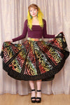 1950s Rainbow Sequin Full Circle Skirt XS/S
