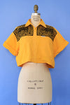 Mola Appliqué Crop Blouse M/L
