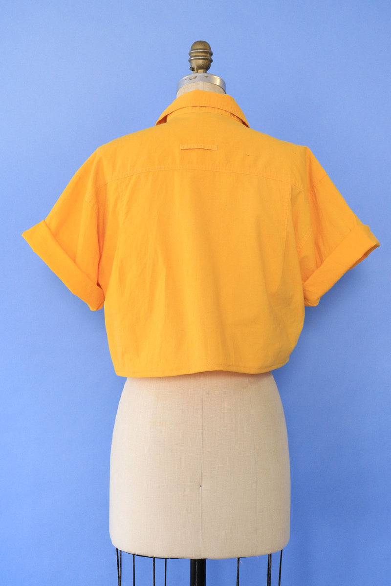 Mola Appliqué Crop Blouse M/L