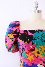 Frances Vibrant Silk Garden Dress S/M