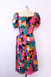 Frances Vibrant Silk Garden Dress S/M